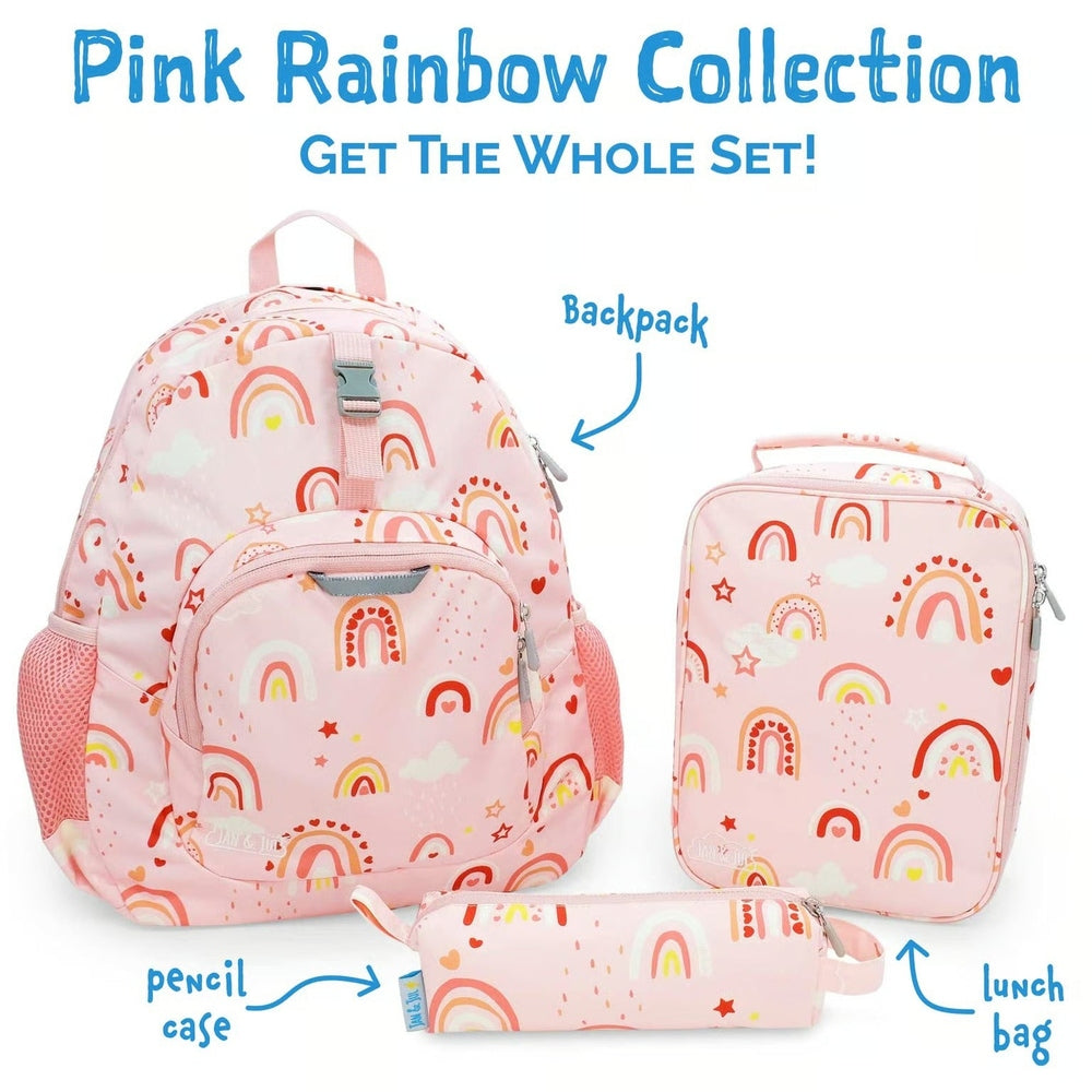 Jan & Jul Kids Lunch Bag Pink Rainbow