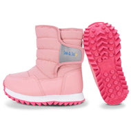 Jan & Jul Kids Tall Puffy Winter Boots Dusty Pink