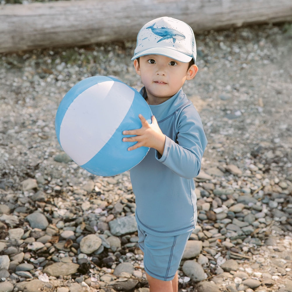 Jan & Jul Kids UV Rashguard Top Blue Grey