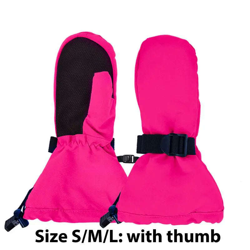 Jan & Jul Kids Waterproof Toasty Dry Mitten Hot Pink