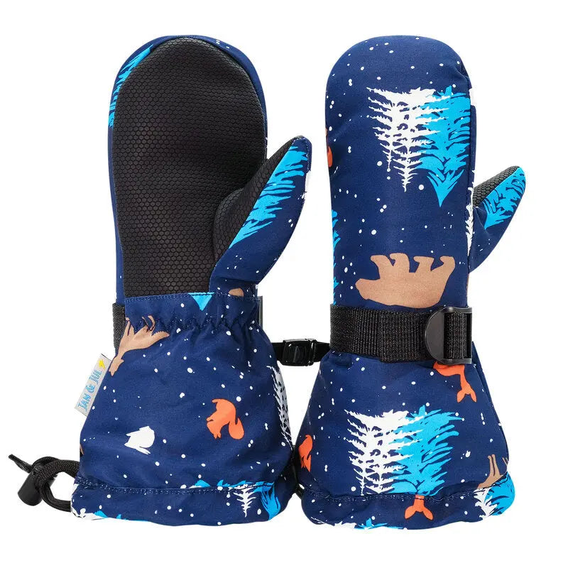 Jan & Jul Kids Waterproof Toasty Dry Mitten Woodland