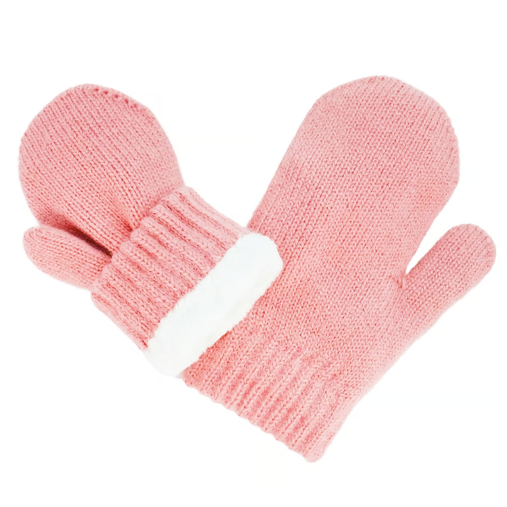 Jan & Jul Knit Mitten Dusty Pink