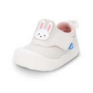 Jan & Jul Mini-Flyer Toddler Sneakers Cream Bunny