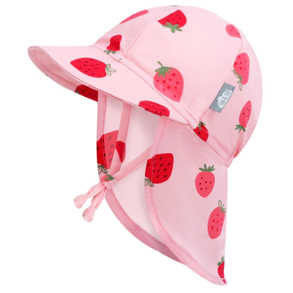 Jan & Jul Sun Soft UV Baby Caps Pink Strawberry