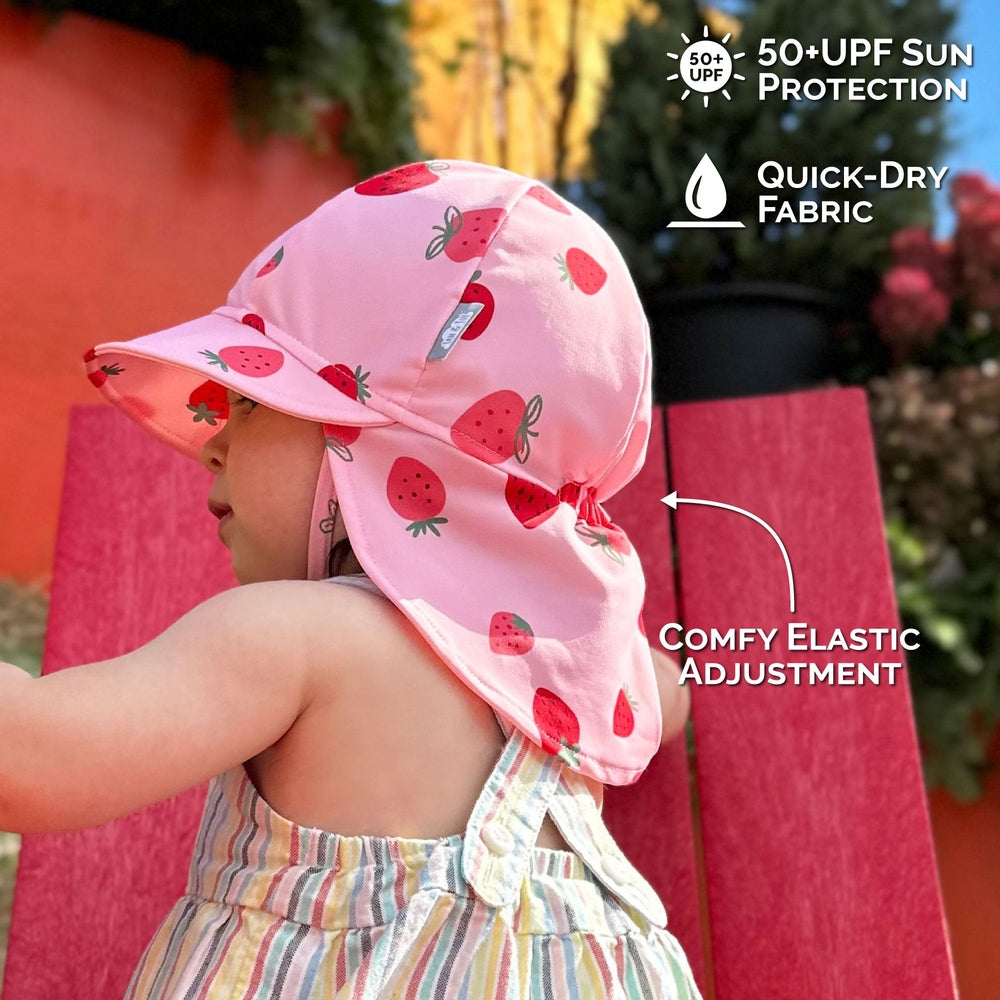Jan & Jul Sun Soft UV Baby Caps Pink Strawberry