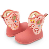 Jan & Jul Toasty Dry Lite Winter Boots Pink Rainbow