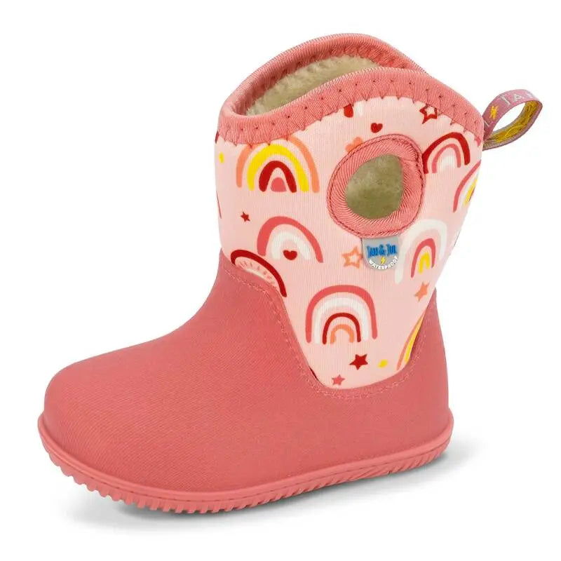 Jan & Jul Toasty Dry Lite Winter Boots Pink Rainbow