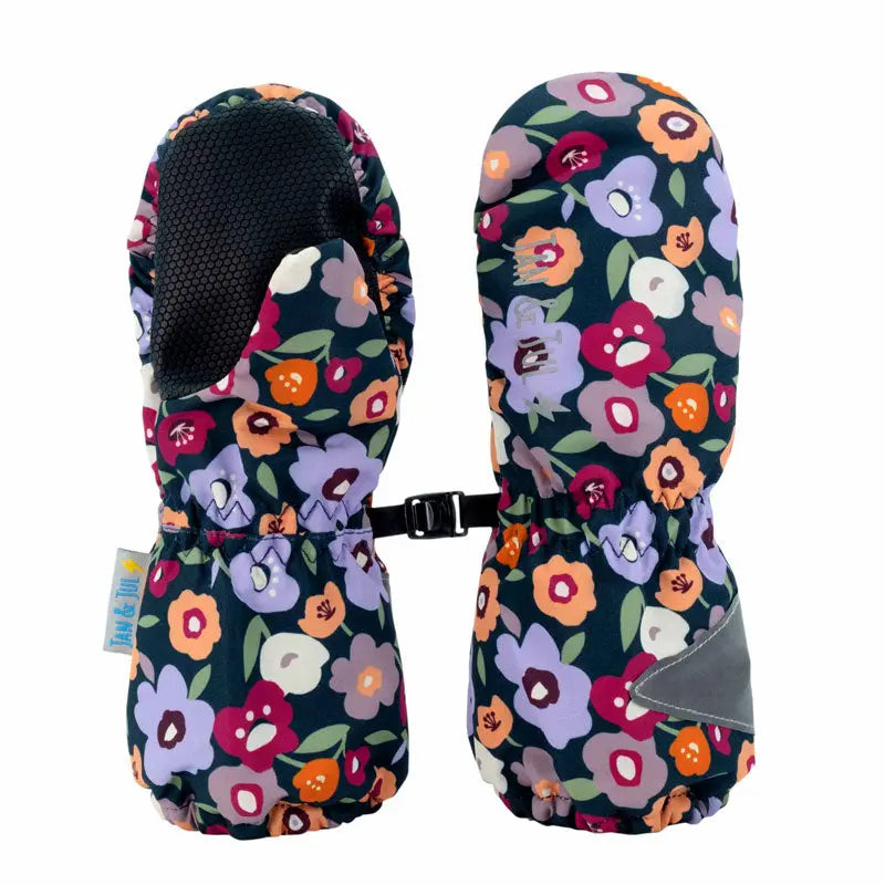 Jan & Jul Water-Resistant Cozy Dry Rain Mitten Winter Flowers