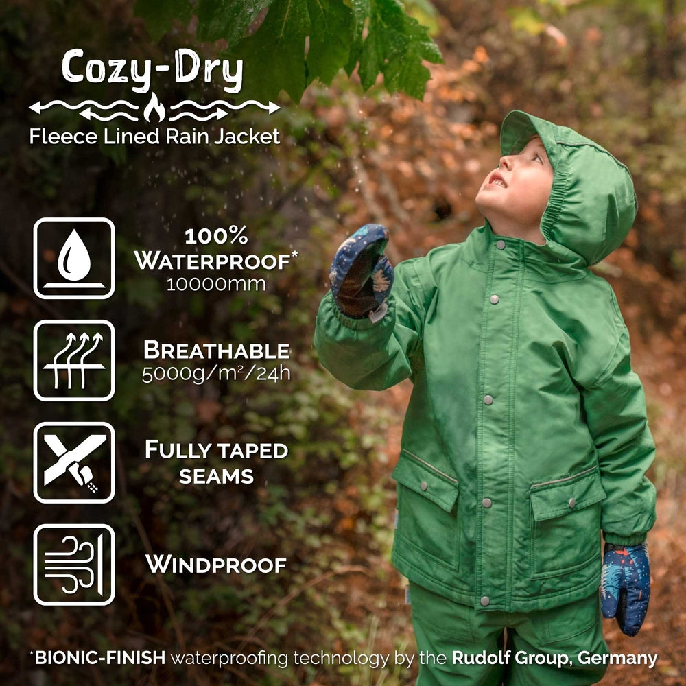 Jan & Jul Waterproof Cozy Dry Rain Jacket Minty Forest