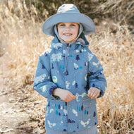 Jan & Jul Waterproof Cozy Dry Rain Jacket Wolf And Bear