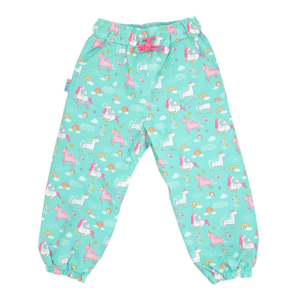 Jan & Jul Waterproof Puddle Dry Rain Pants Unicorn