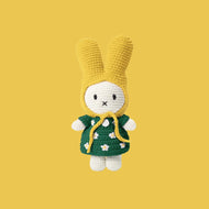Just Dutch Miffy Little Flower Dress Green With Yellow Hat