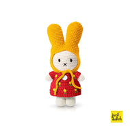 Just Dutch Miffy Tulip Dress Red With Yellow Hat