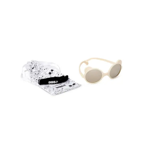 Ki Et La Ourson cream sunglasses and panda print cap, 2 items