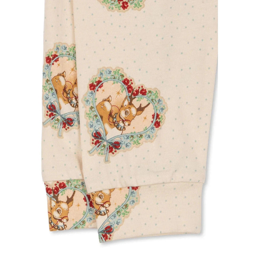 Konges Slojd Holiday Basic Blouse/Pants Set Gots Deer Diary