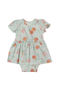 Loulou Lollipop Bodysuit Dress Peaches