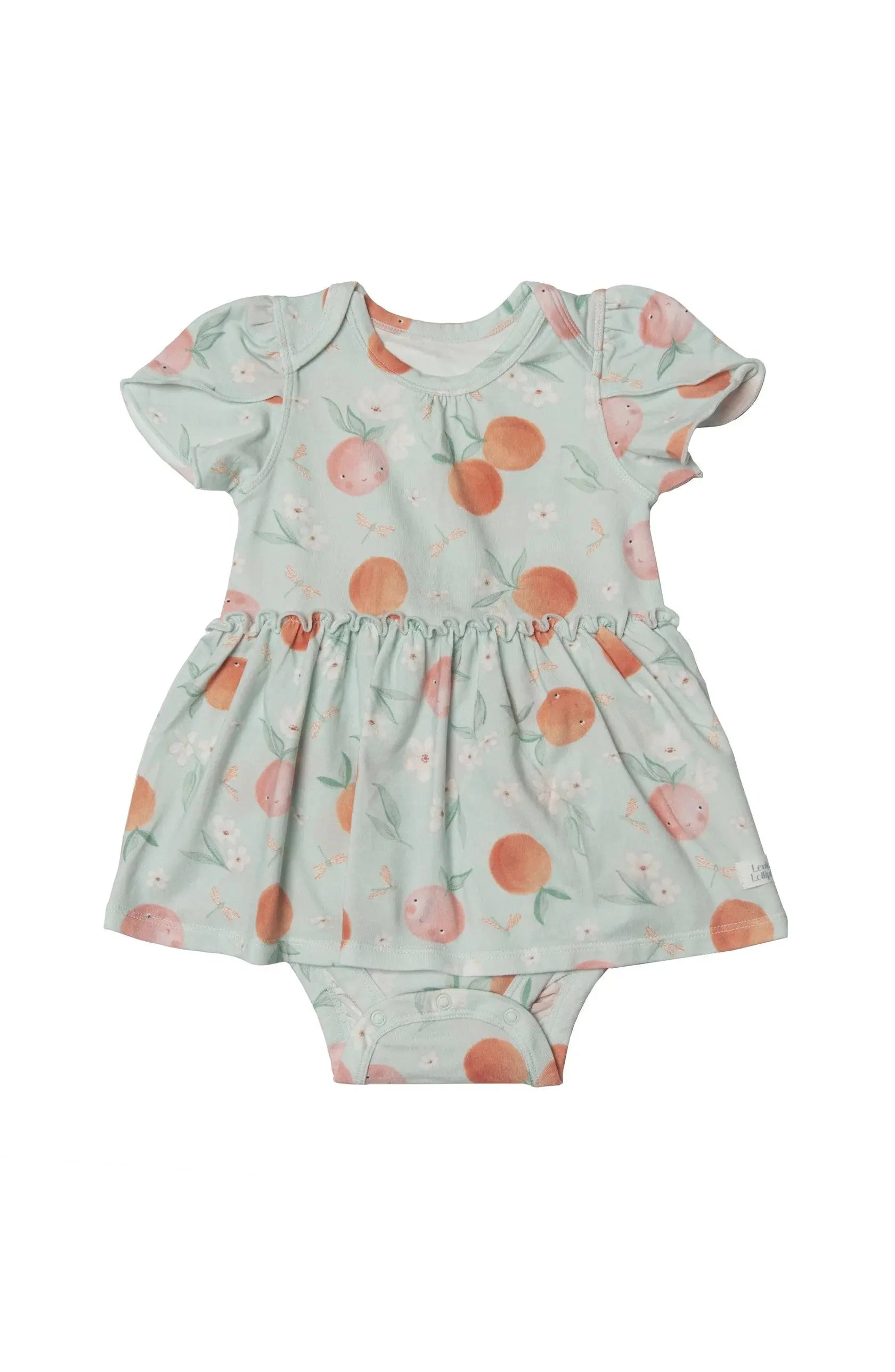 Loulou Lollipop Bodysuit Dress Peaches