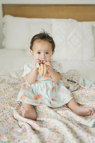 Loulou Lollipop Bodysuit Dress Peaches