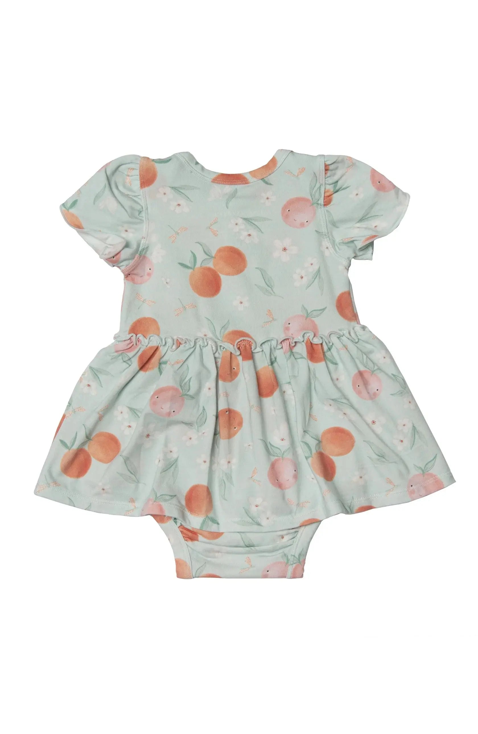 Loulou Lollipop Bodysuit Dress Peaches