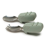 Loulou Lollipop Born To Be Wild Learning Spoon/Fork Set