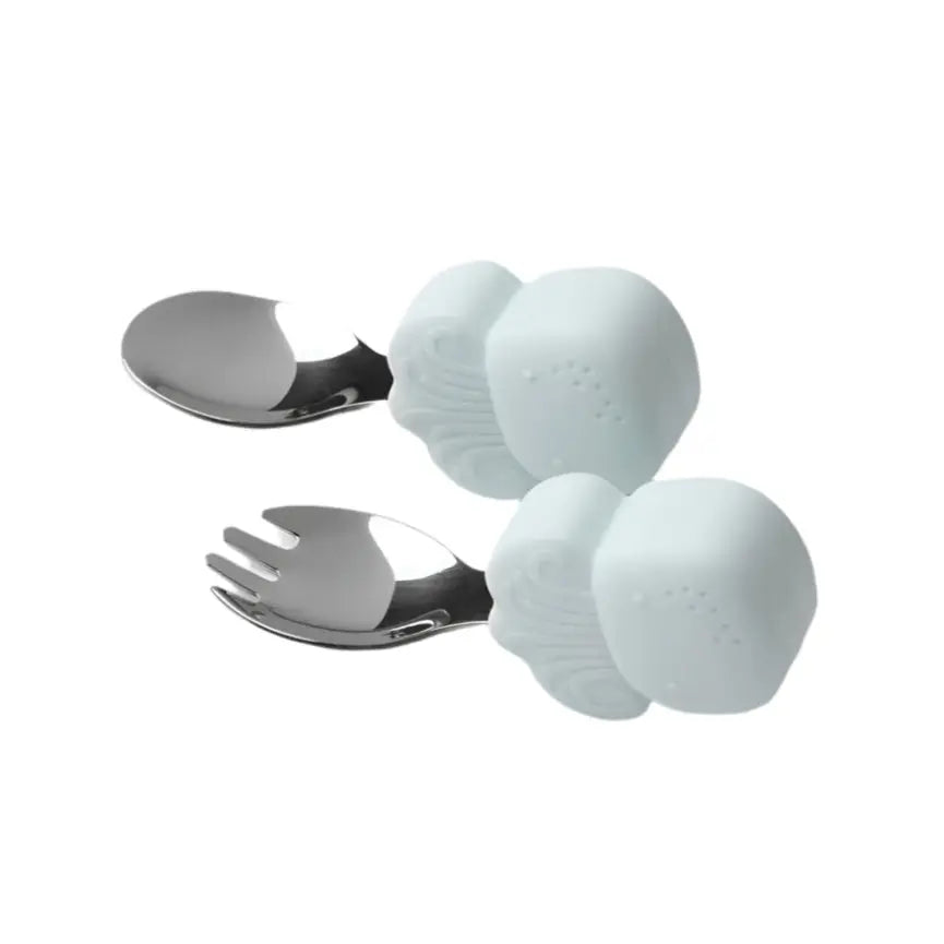 LOULOU LOLLIPOP BORN TO BE WILD LEARNING SPOON/FORK SET 