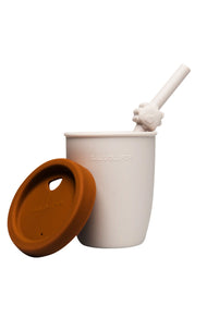 Loulou Lollipop Kids Silicone Cup With Straw Born To Be Wild