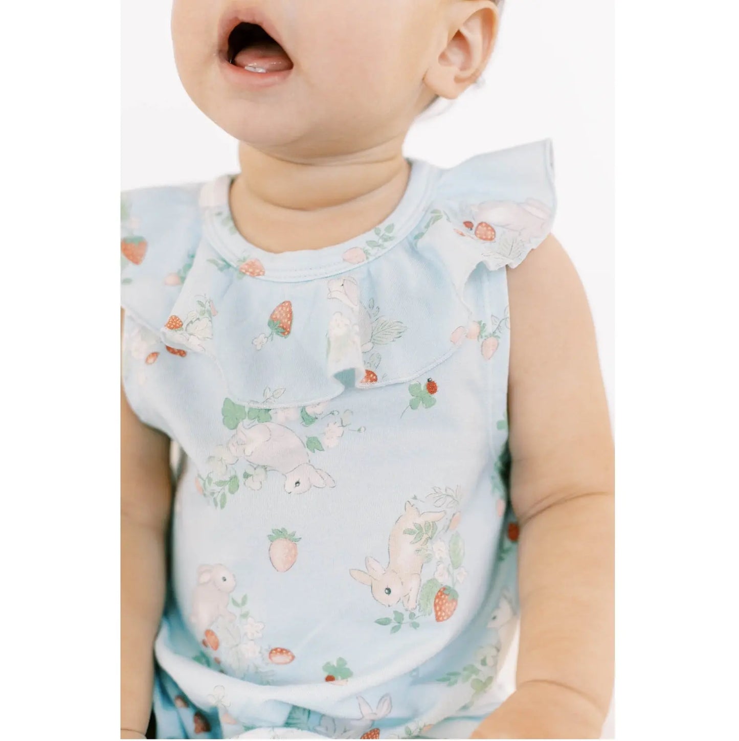 LOULOU LOLLIPOP RUFFLE BUBBLE SUIT SOME BUNNY LOVES YOU - baby enRoute