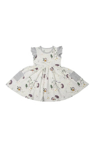 Loulou Lollipop Ruffle Pocket Dress Hedgehogs