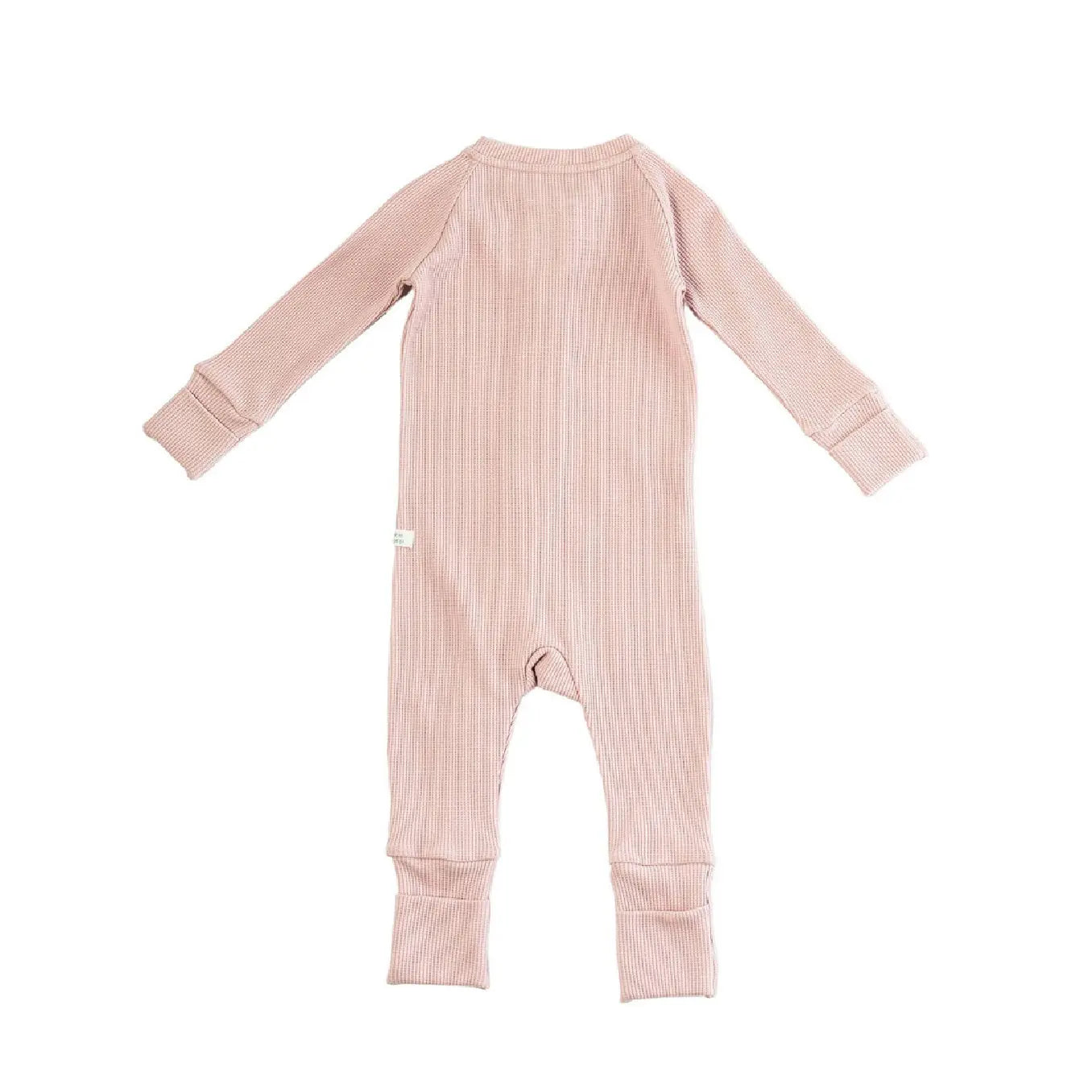 LOULOU LOLLIPOP WAFFLE SLEEPER BLUSH PINK - baby enRoute