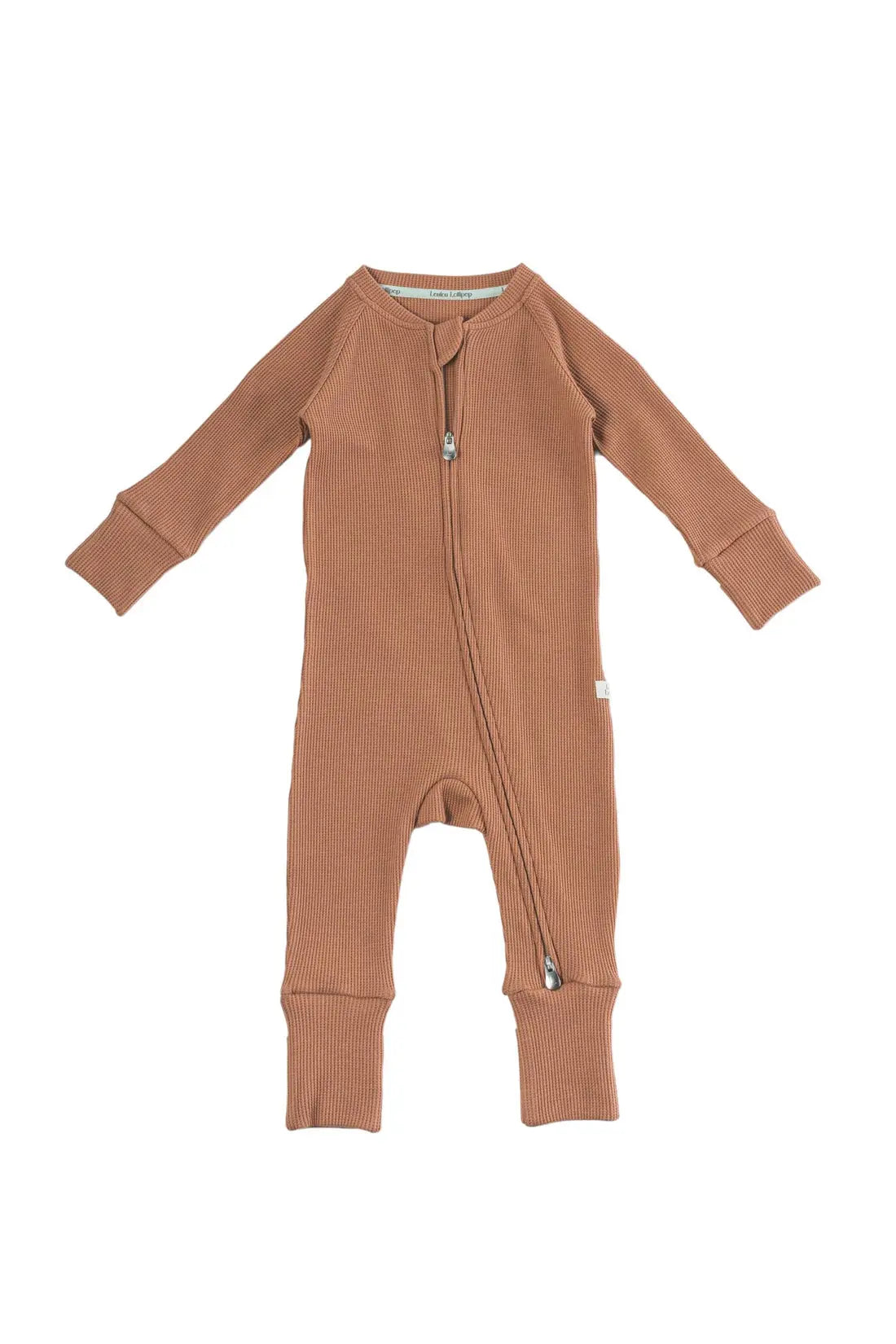 LOULOU LOLLIPOP WAFFLE SLEEPER CINNAMON - baby enRoute