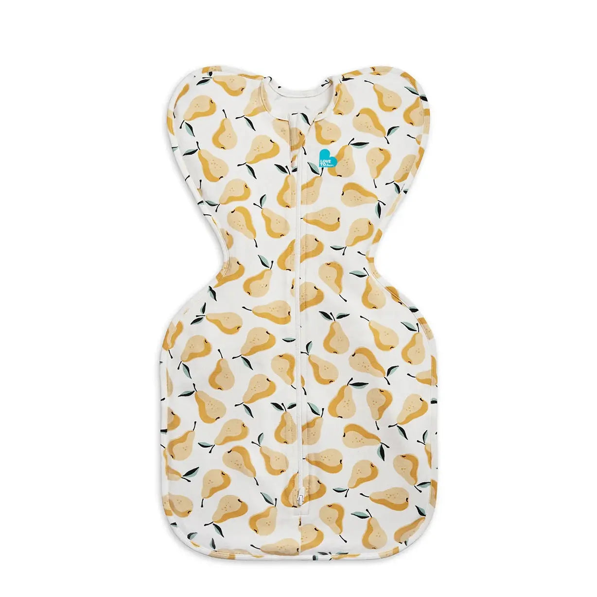 Love To Dream Swaddle Up Original Cotton 1.0 Tog Pear Print Ochre