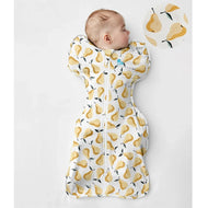 Love To Dream Swaddle Up Original Cotton 1.0 Tog Pear Print Ochre
