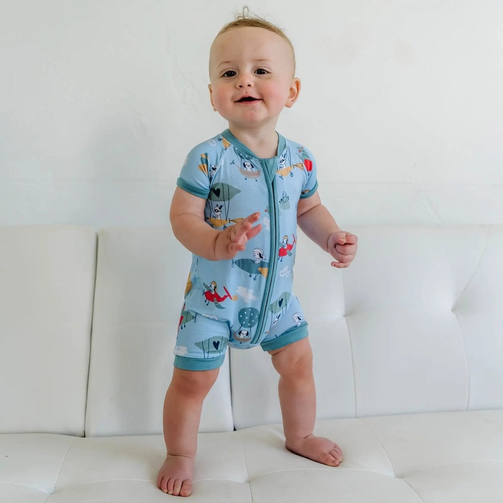 Littlesleepies Fly Away With Me Bamboo Viscose Shorty Zippy