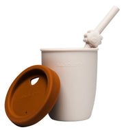 Loulou Lollipop Kids Silicone Cup With Straw Born To Be Wild