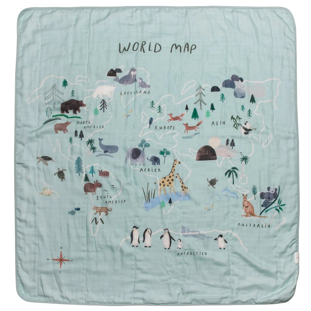 Loulou Lollipop Muslin Quilt Blanket