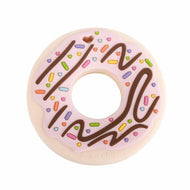 Loulou Lollipop Silicone Teether Pink Donut