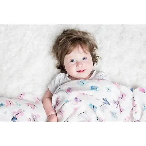 Lulujo 3Pk Swaddle Blanket Bamboo Cotton