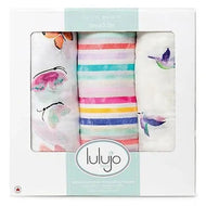 Lulujo 3Pk Swaddle Blanket Bamboo Cotton