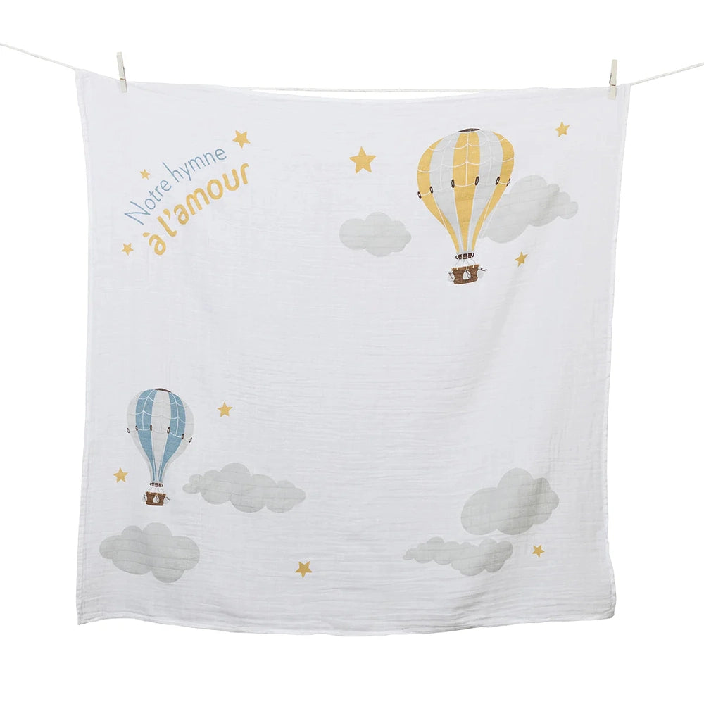Lulujo Baby's 1St Year Milestone Blanket Notre Hymne À L’Amour