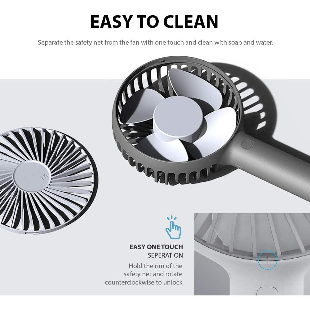 Lumena N9 Handheld Fan Pro Grey