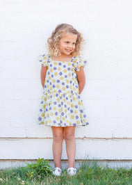 Mabel And Honey Honey Floral Textured Crepe Dress White