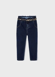 Mayoral Girls Denim Pants With Belt