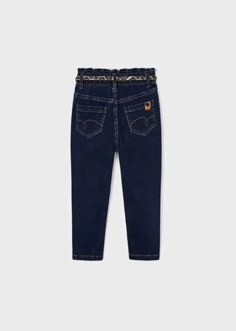 MAYORAL GIRLS DENIM PANTS WITH BELT - baby enRoute