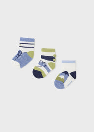 Mayoral Newborn 3 Pack Socks Organic Cotton Tortuga