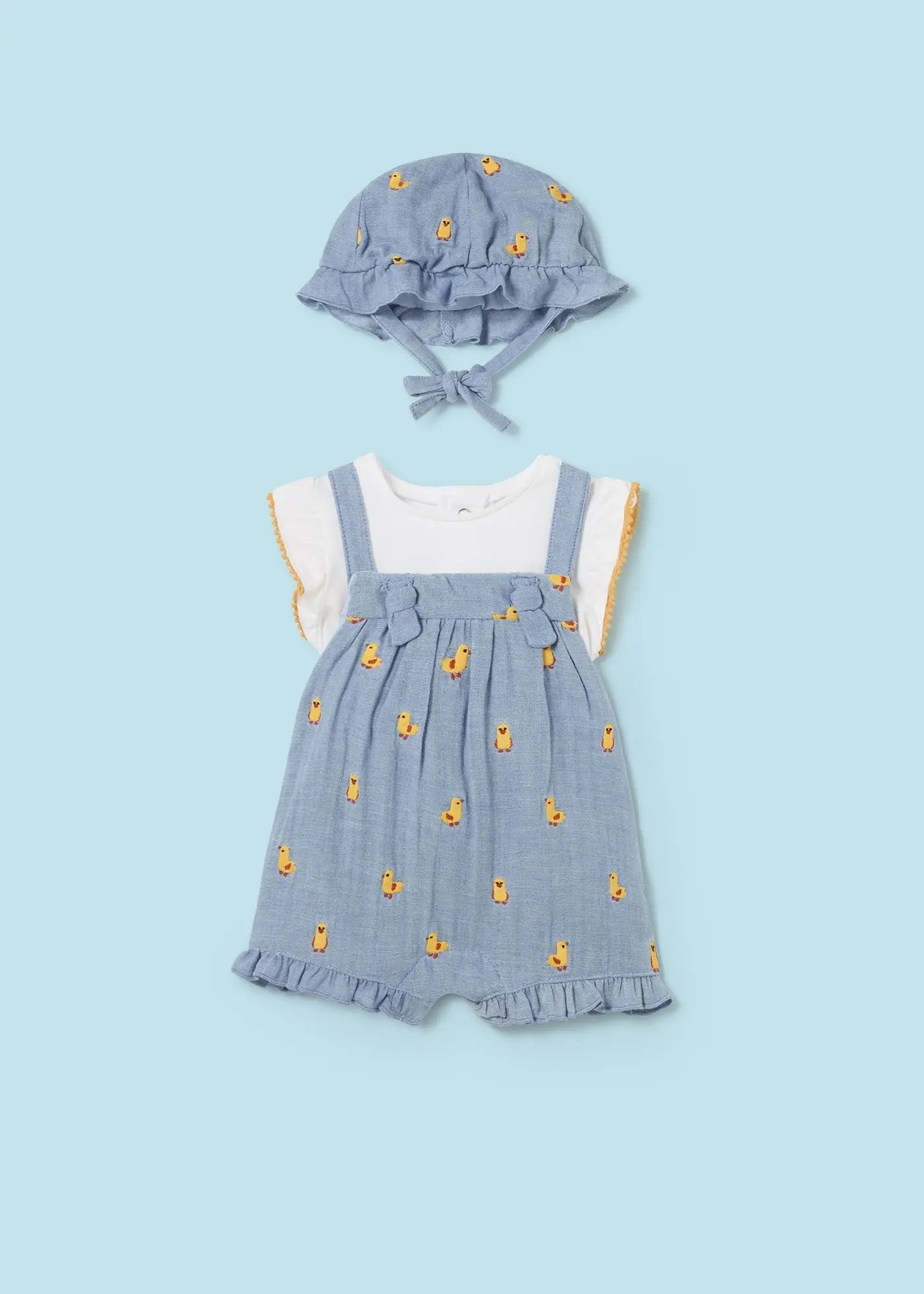 MAYORAL NEWBORN 3-PIECE SET DENIM - baby enRoute
