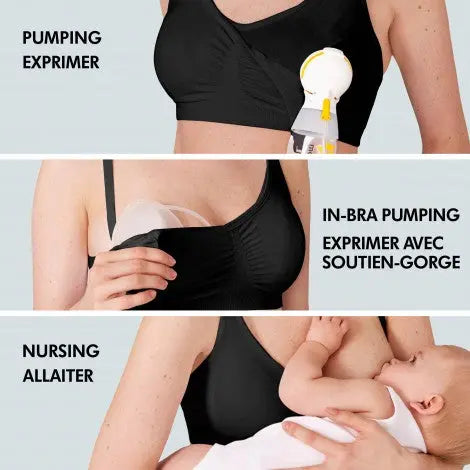 Medela 3 In 1 Nursing Bra Black