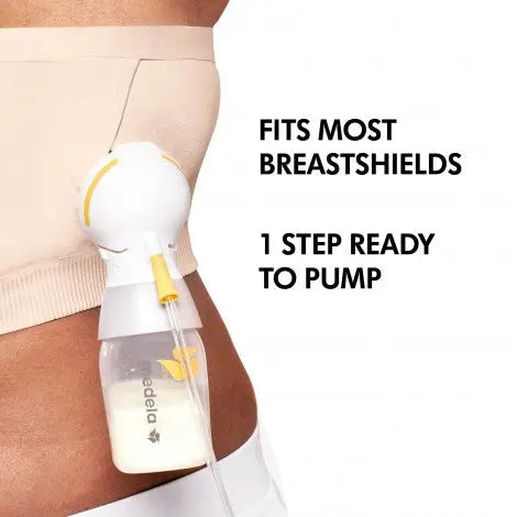 Medela hands-free pumping bustier chai
