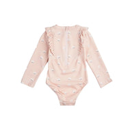 MILES THE LABEL LONG SLEEVE SWIMSUIT PINK