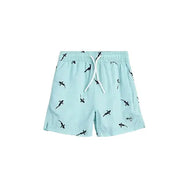 MILES THE LABEL PRINTED SWIM SHORTS AQUA