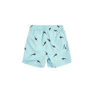MILES THE LABEL PRINTED SWIM SHORTS AQUA